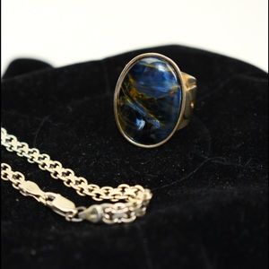 Sterling silver ring and Italian bracelet